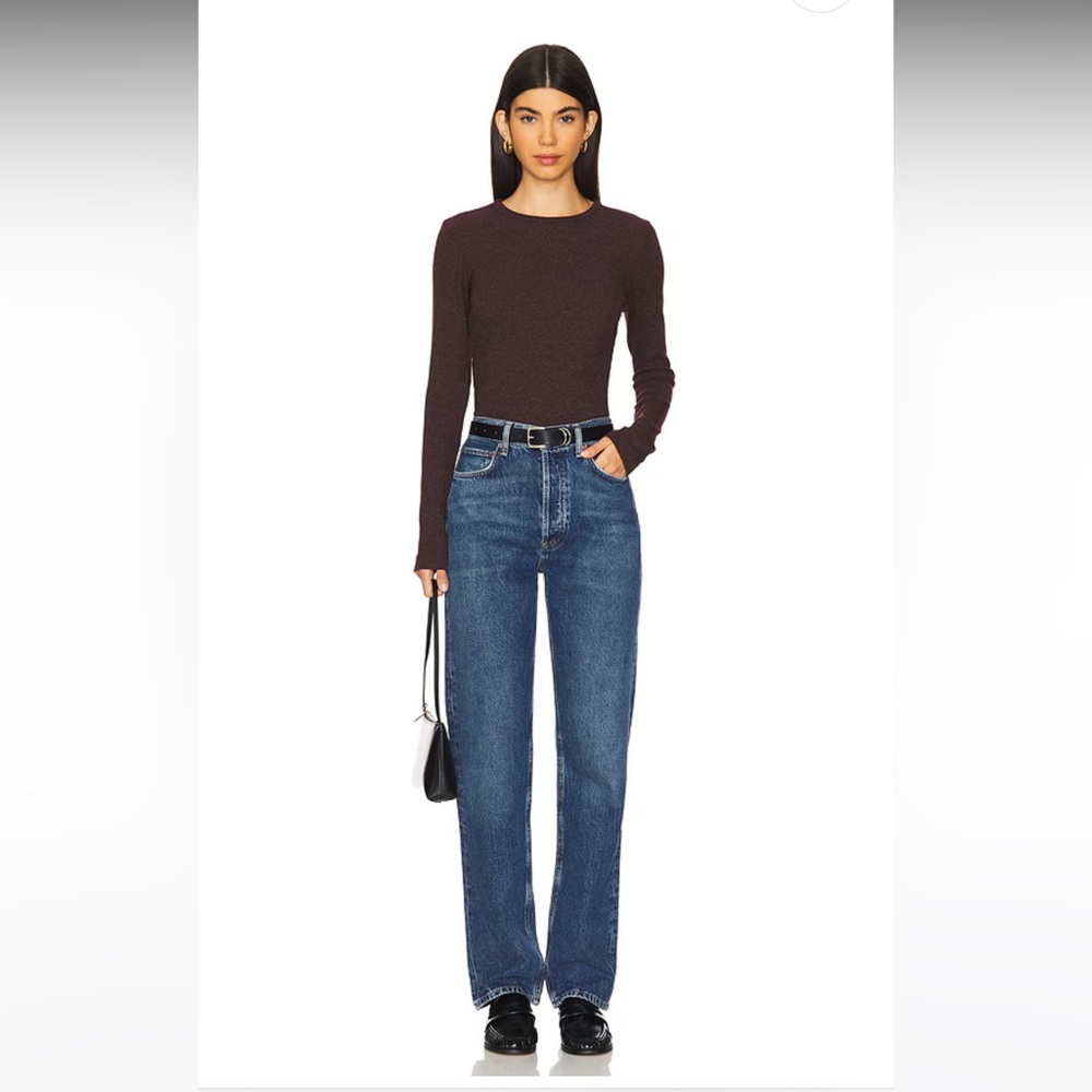 Agolde Blue Straight Leg Jeans